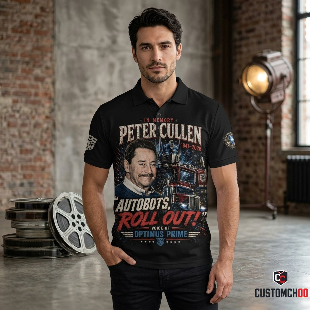 Peter Cullen Tribute Shirt — Vintage Robot Hero Voice Icon Gift