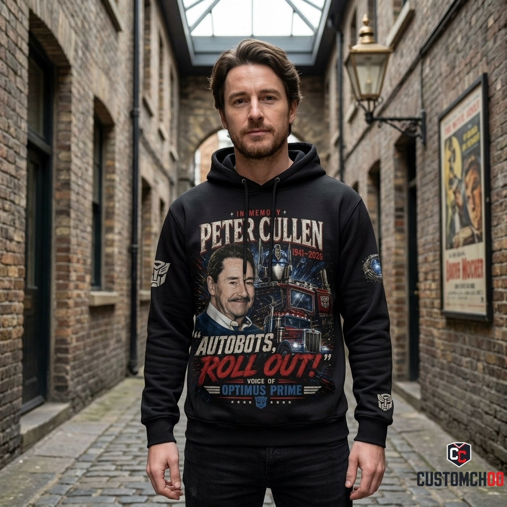 Peter Cullen Tribute Shirt — Vintage Robot Hero Voice Icon Gift