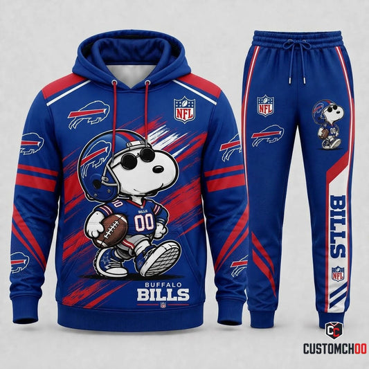Snoopy NFL Fan Set — Hoodie & Sweatpants | All 32 Football Teams Available