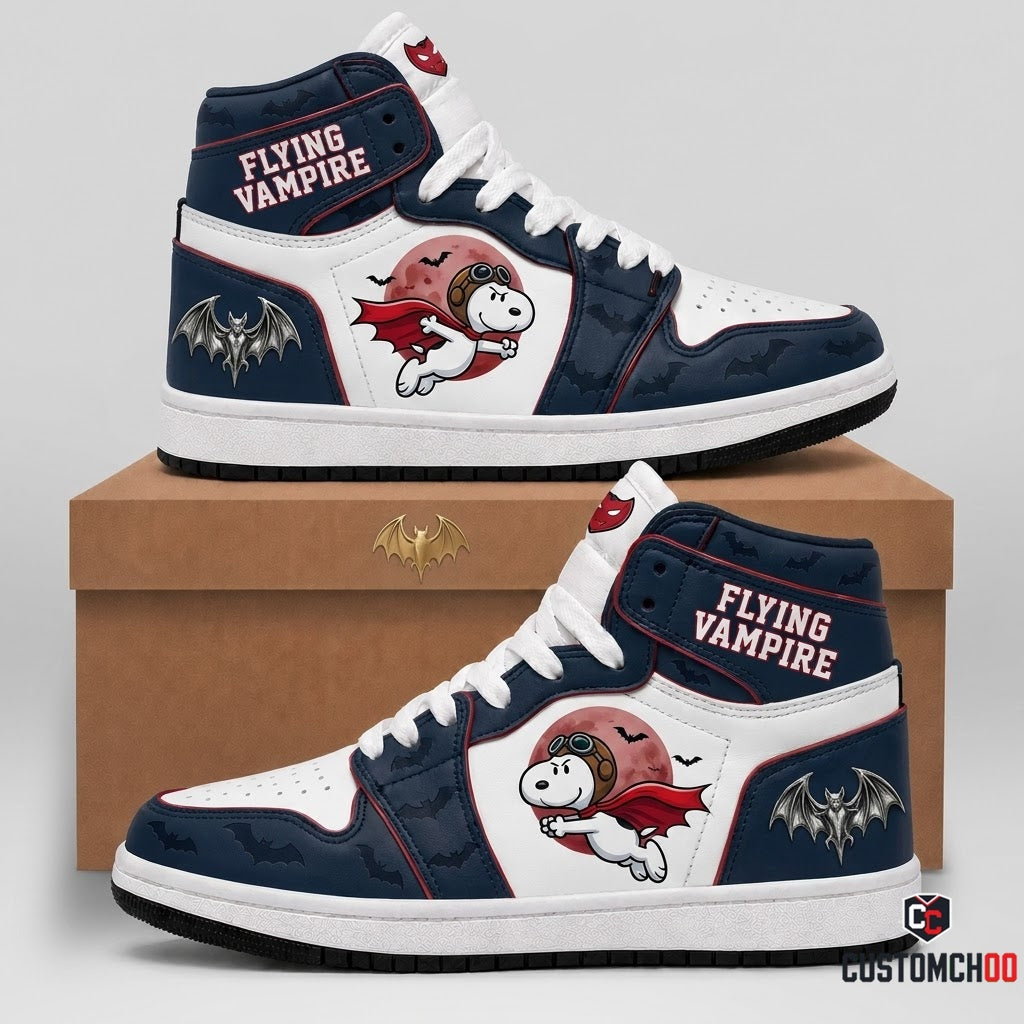 Snoopy Flying Ace Vampire Halloween Sneakers