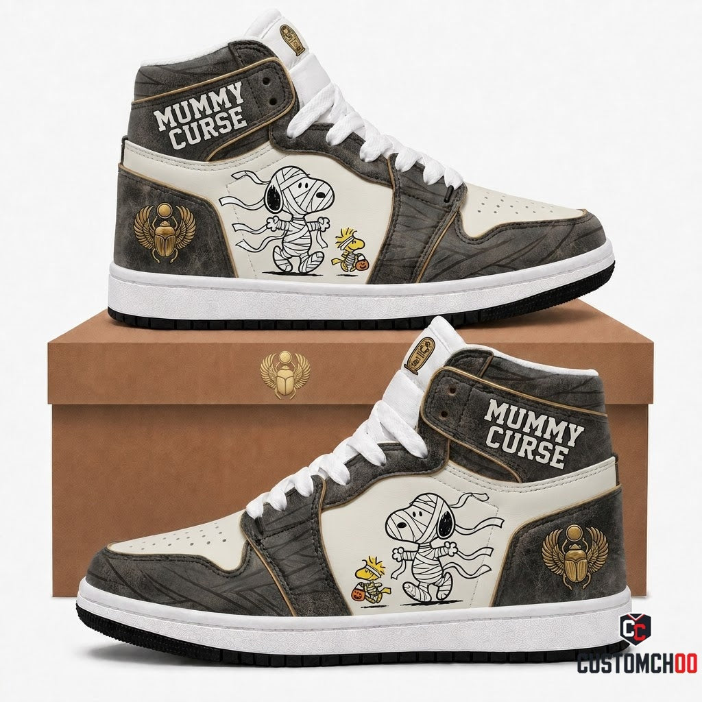 Snoopy & Woodstock Mummy Halloween Sneakers