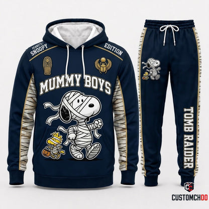 Snoopy & Woodstock Mummy Halloween Hoodie and Pants Set