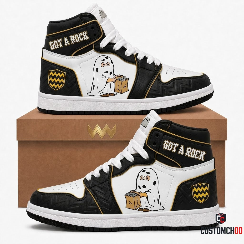 Charlie Brown Ghost Halloween Sneakers