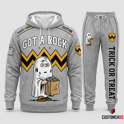 Charlie Brown Ghost Halloween Hoodie and Pants Set
