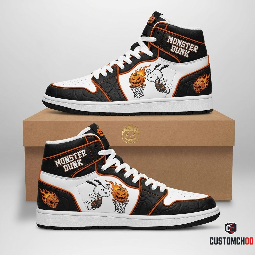 Snoopy Pumpkin Slam Halloween Sneakers