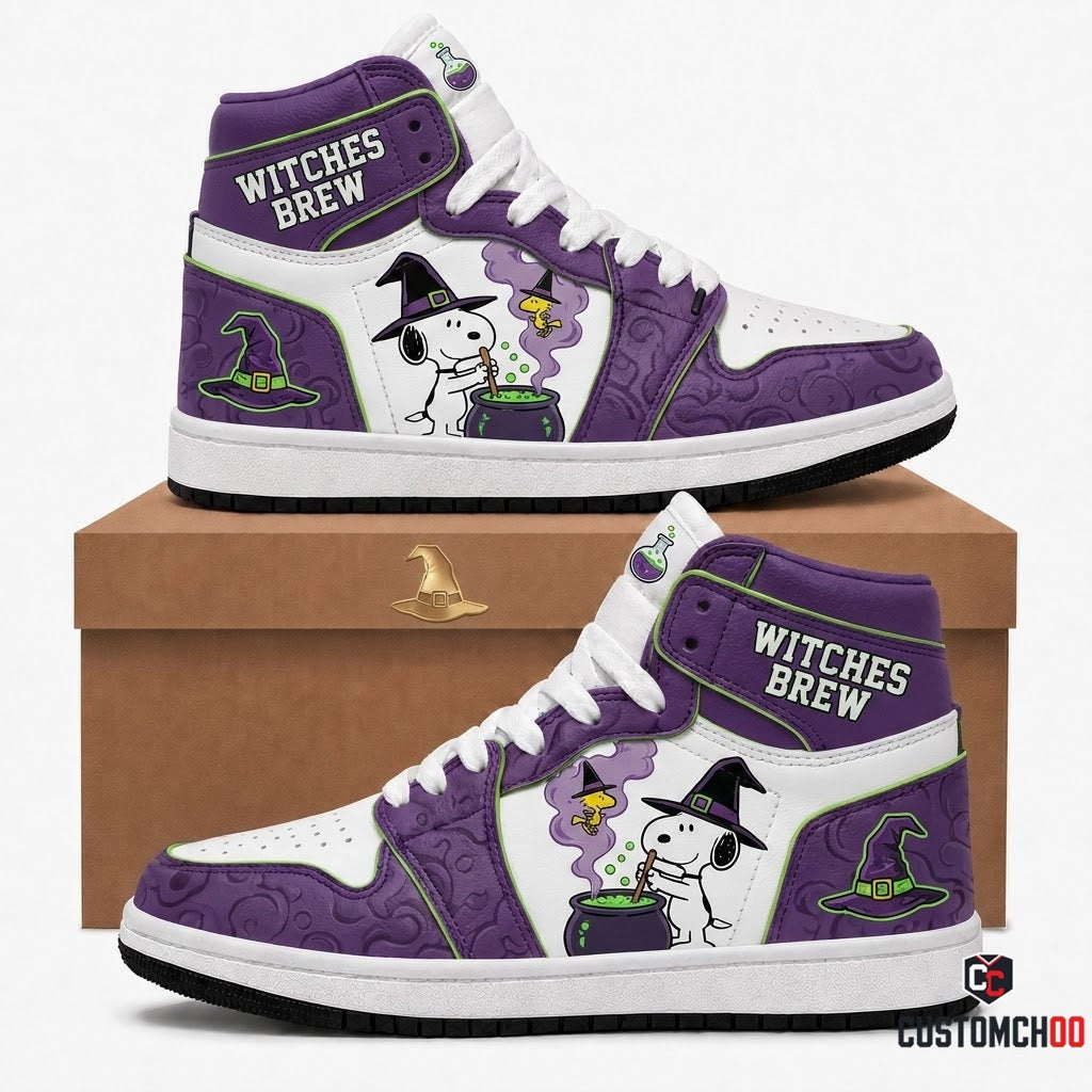 Snoopy & Woodstock Witches Brew Halloween Sneakers