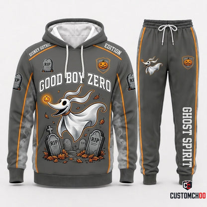 Zero Ghost Dog Halloween Hoodie and Pants Set