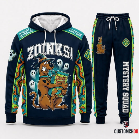 Scooby-Doo Ghostly Fright Halloween Hoodie and Pants Set