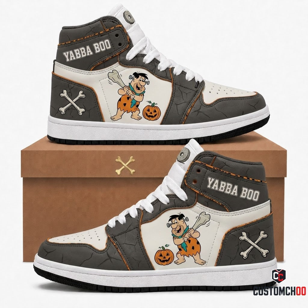 Fred Flintstone Spooky Stone Age Halloween Sneakers