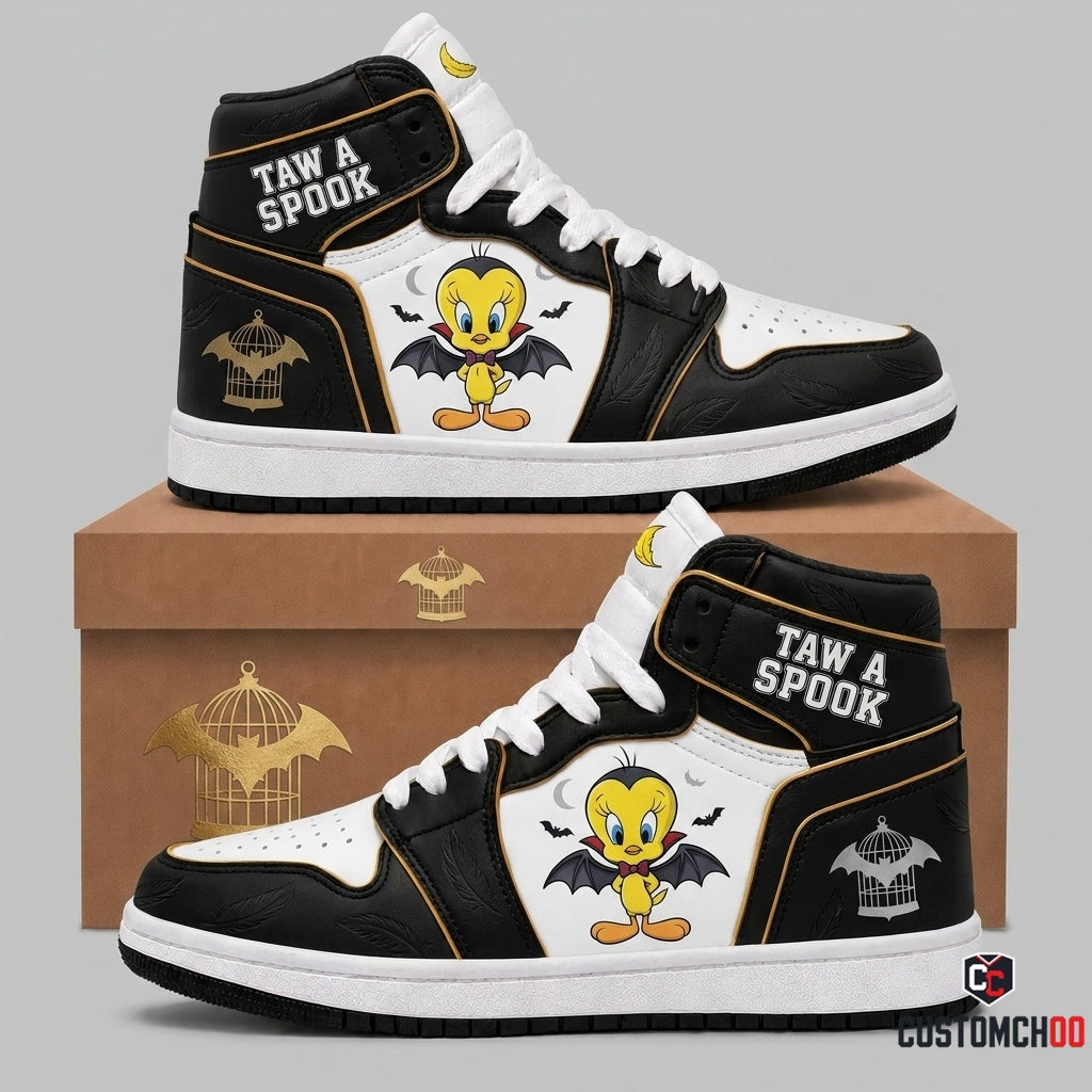 Tweety Gothic Bat Halloween Sneakers