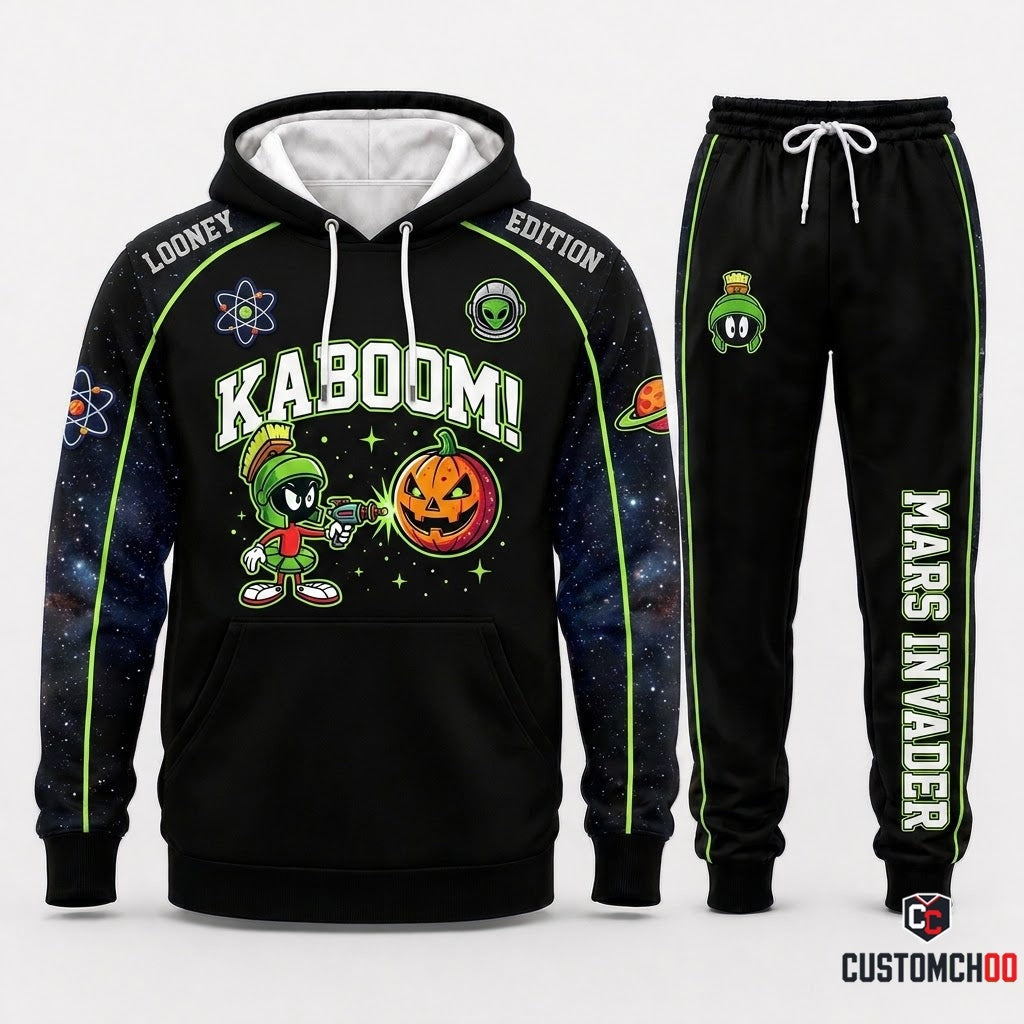 Marvin Alien Halloween Halloween Hoodie and Pants Set