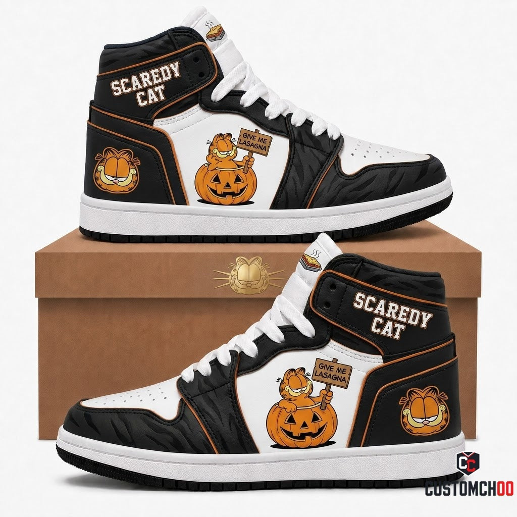 Garfield Scaredy Cat Halloween Sneakers
