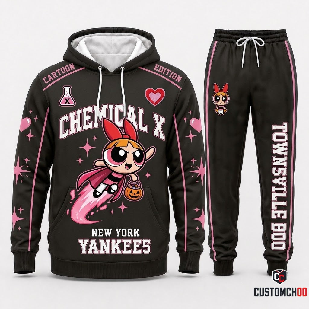 Powerpuff Girls Blossom Halloween Hoodie and Pants Set