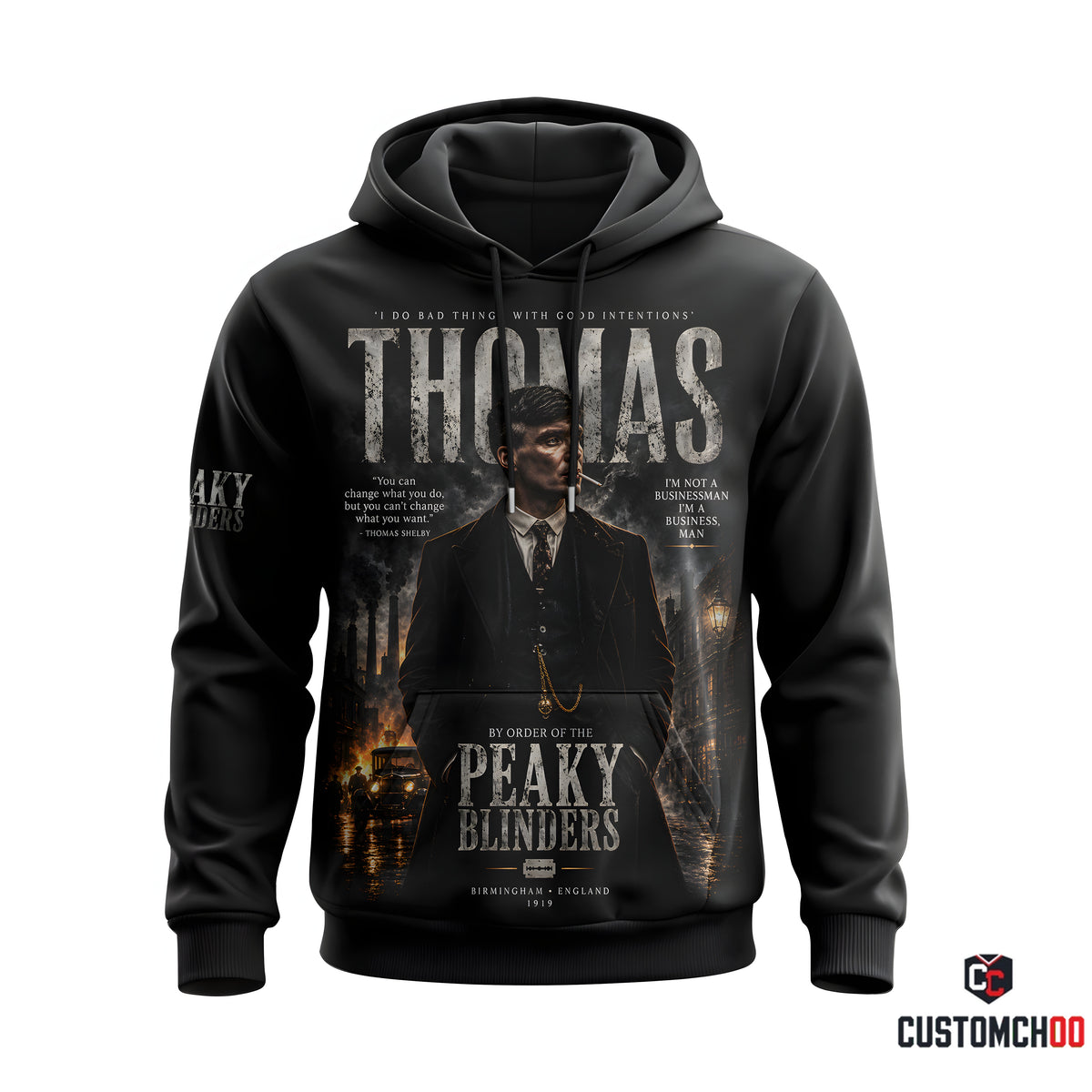 Limited Edition Thomas Vintage Gangster Graphic Apparel — Hoodie, Zip Hoodie, Sweatshirt & T-Shirt