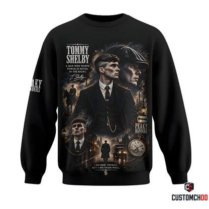 Limited Edition Tommy Shelby Vintage Gangster Graphic Apparel — Hoodie, Zip Hoodie, Sweatshirt & T-Shirt
