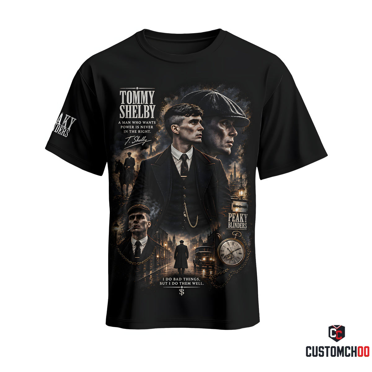 Limited Edition Tommy Shelby Vintage Gangster Graphic Apparel — Hoodie, Zip Hoodie, Sweatshirt & T-Shirt