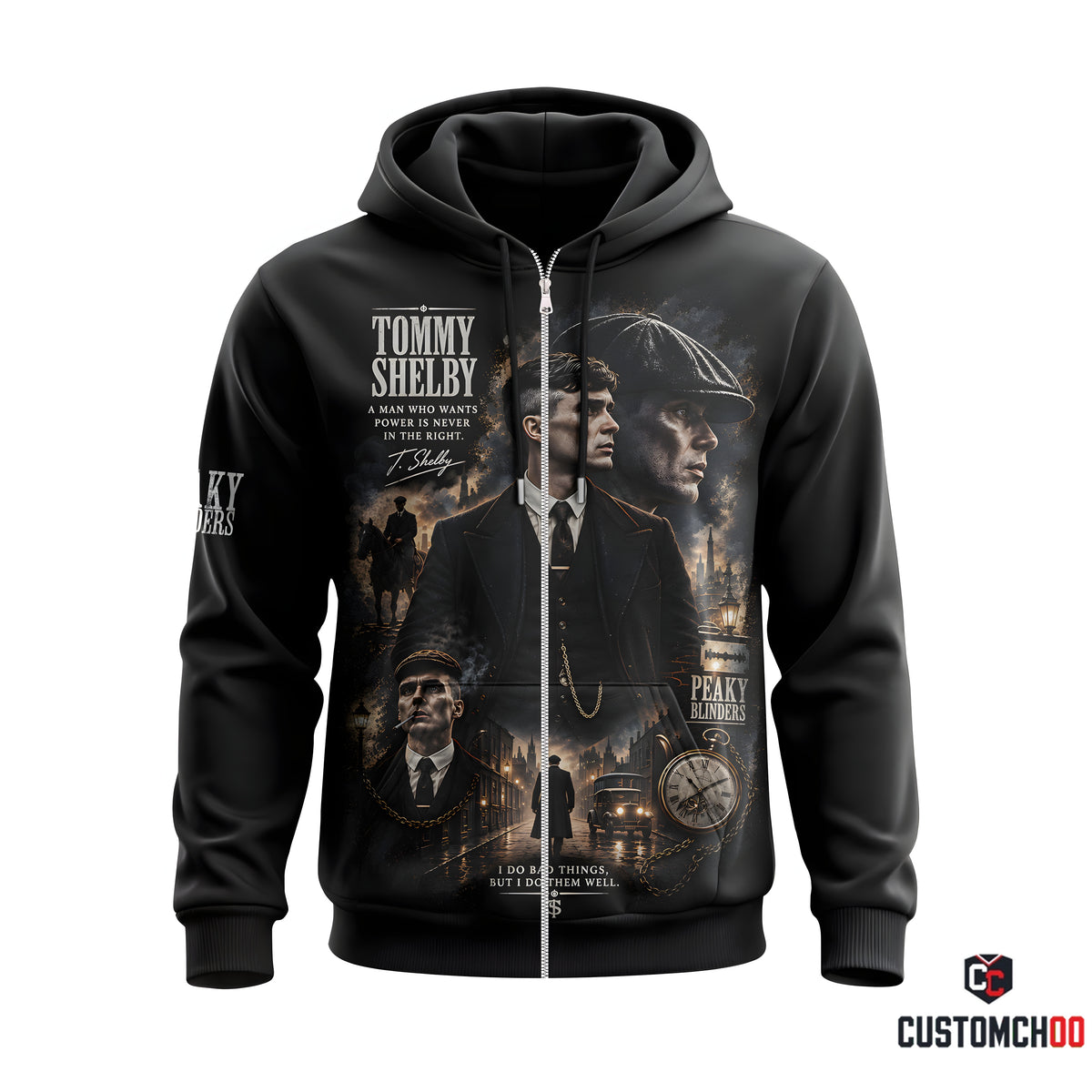 Limited Edition Tommy Shelby Vintage Gangster Graphic Apparel — Hoodie, Zip Hoodie, Sweatshirt & T-Shirt