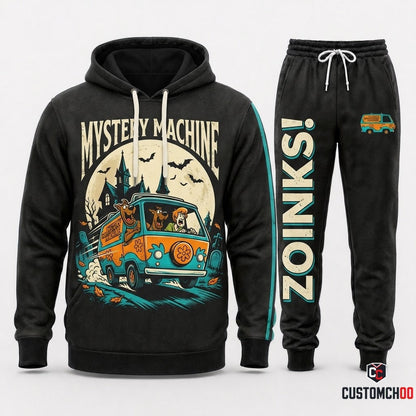 MYSTERY MACHINE – Scooby-Doo Mystery Inc Halloween Hoodie & Pants Set – Vintage Cartoon Streetwear