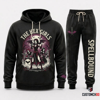 THE HEX GIRLS – Scooby-Doo Mystery Inc Halloween Hoodie & Pants Set – Vintage Cartoon Streetwear