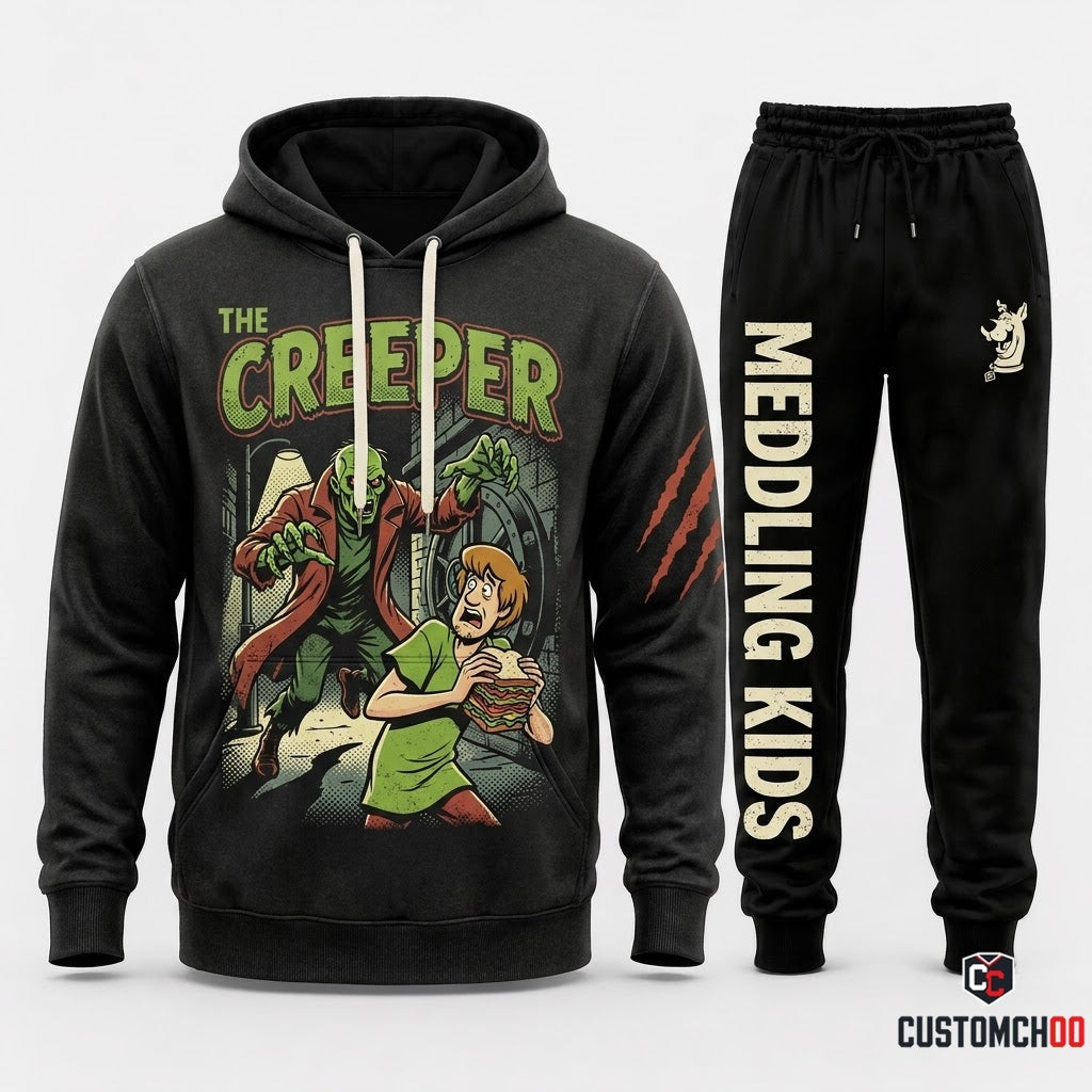 THE CREEPER – Scooby-Doo Mystery Inc Halloween Hoodie & Pants Set – Vintage Cartoon Streetwear