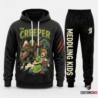 THE CREEPER – Scooby-Doo Mystery Inc Halloween Hoodie & Pants Set – Vintage Cartoon Streetwear