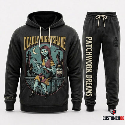 DEADLY NIGHTSHADE - The Nightmare Before Christmas Spooky Hoodie & Pants Set - Vintage Halloween Streetwear
