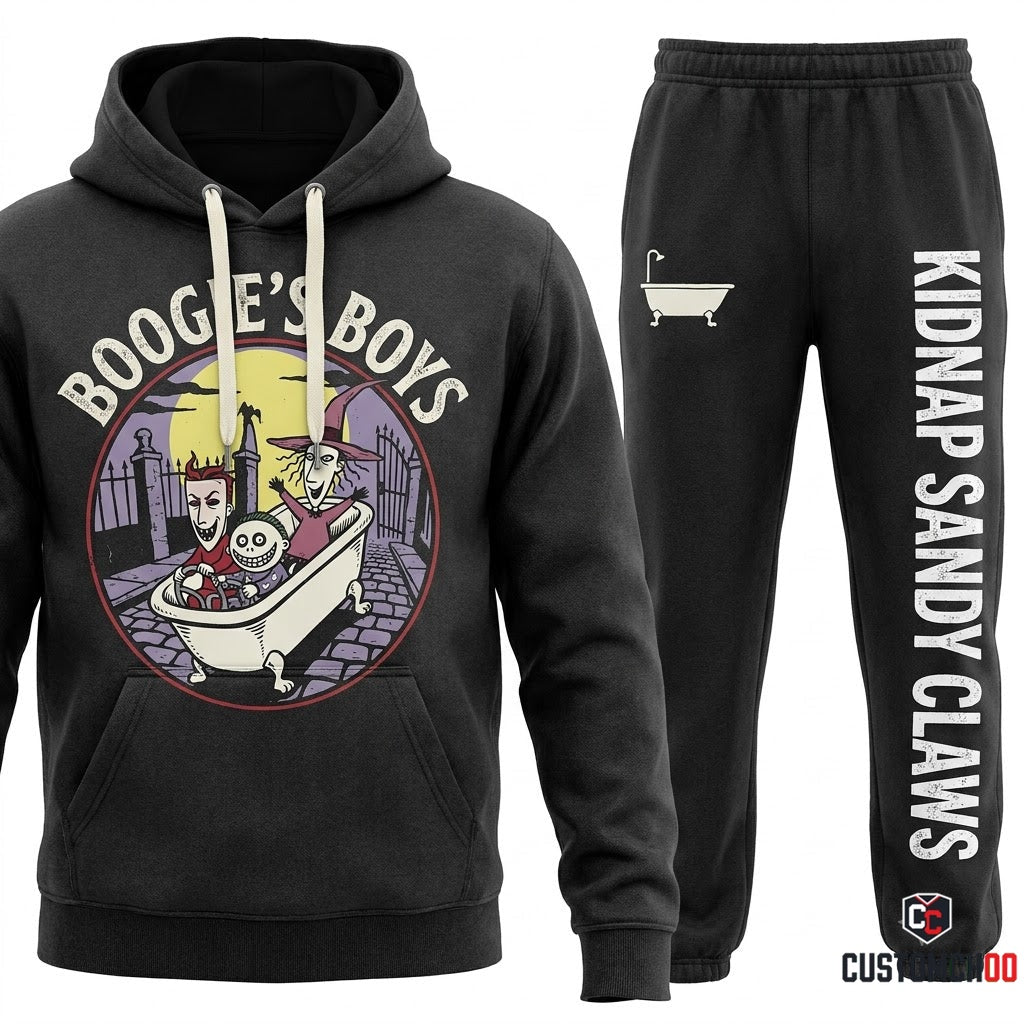BOOGIE'S BOYS - The Nightmare Before Christmas Spooky Hoodie & Pants Set - Vintage Halloween Streetwear
