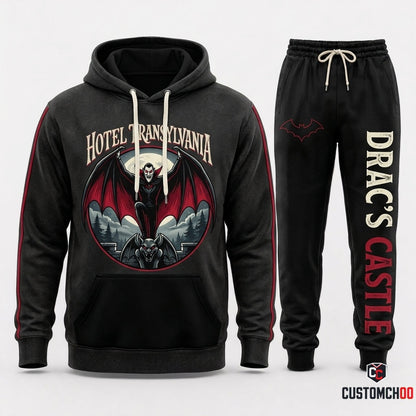 HOTEL TRANSYLVANIA - Hotel Transylvania Spooky Monsters Hoodie & Pants Set - Vintage Cartoon Streetwear