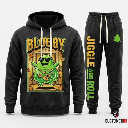 BLOBBY - Hotel Transylvania Spooky Monsters Hoodie & Pants Set - Vintage Cartoon Streetwear