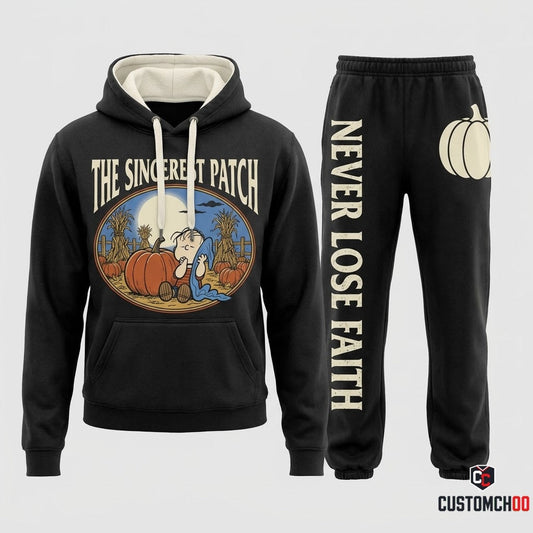 THE SINCEREST PATCH - It's The Great Pumpkin Charlie Brown Hoodie & Pants Set - Vintage Halloween Streetwear