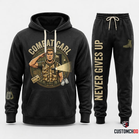 COMBAT CARL - Toy Story of Terror Spooky Halloween Hoodie & Pants Set - Vintage Cartoon Streetwear