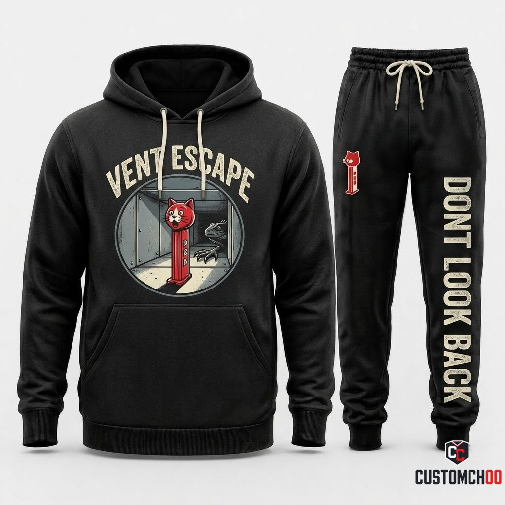 VENT ESCAPE - Toy Story of Terror Spooky Halloween Hoodie & Pants Set - Vintage Cartoon Streetwear