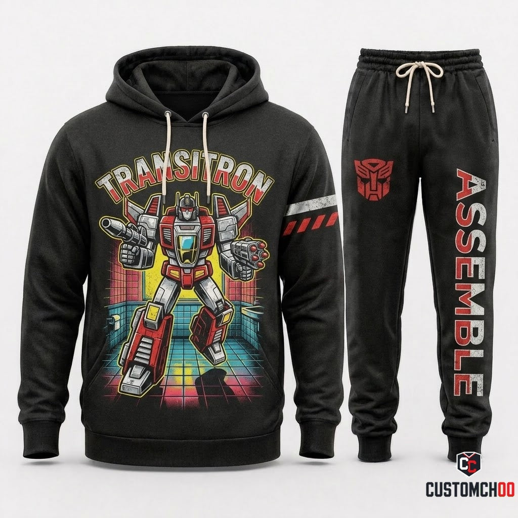TRANSITRON - Toy Story of Terror Spooky Halloween Hoodie & Pants Set - Vintage Cartoon Streetwear