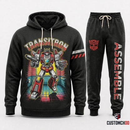 TRANSITRON - Toy Story of Terror Spooky Halloween Hoodie & Pants Set - Vintage Cartoon Streetwear