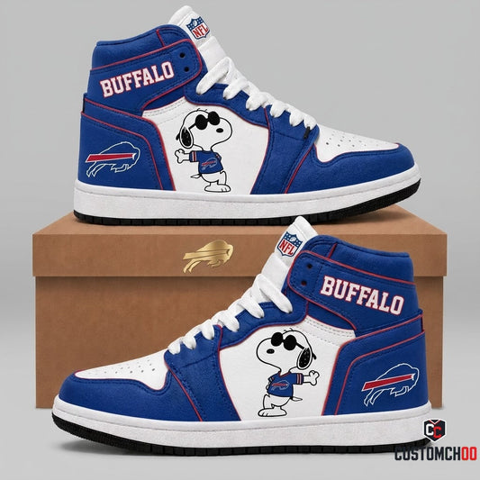 Buffalo Bills - Snoopy NFL 32-Team Fan Sneakers | All 32 Football Teams Available