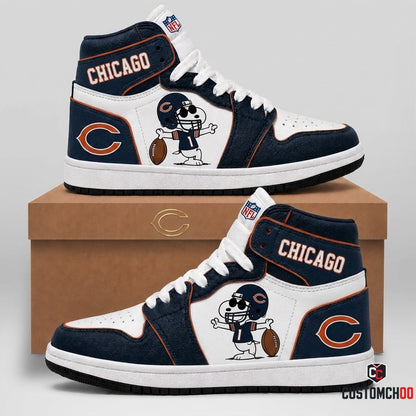 Chicago Bears - Snoopy NFL 32-Team Fan Sneakers | All 32 Football Teams Available