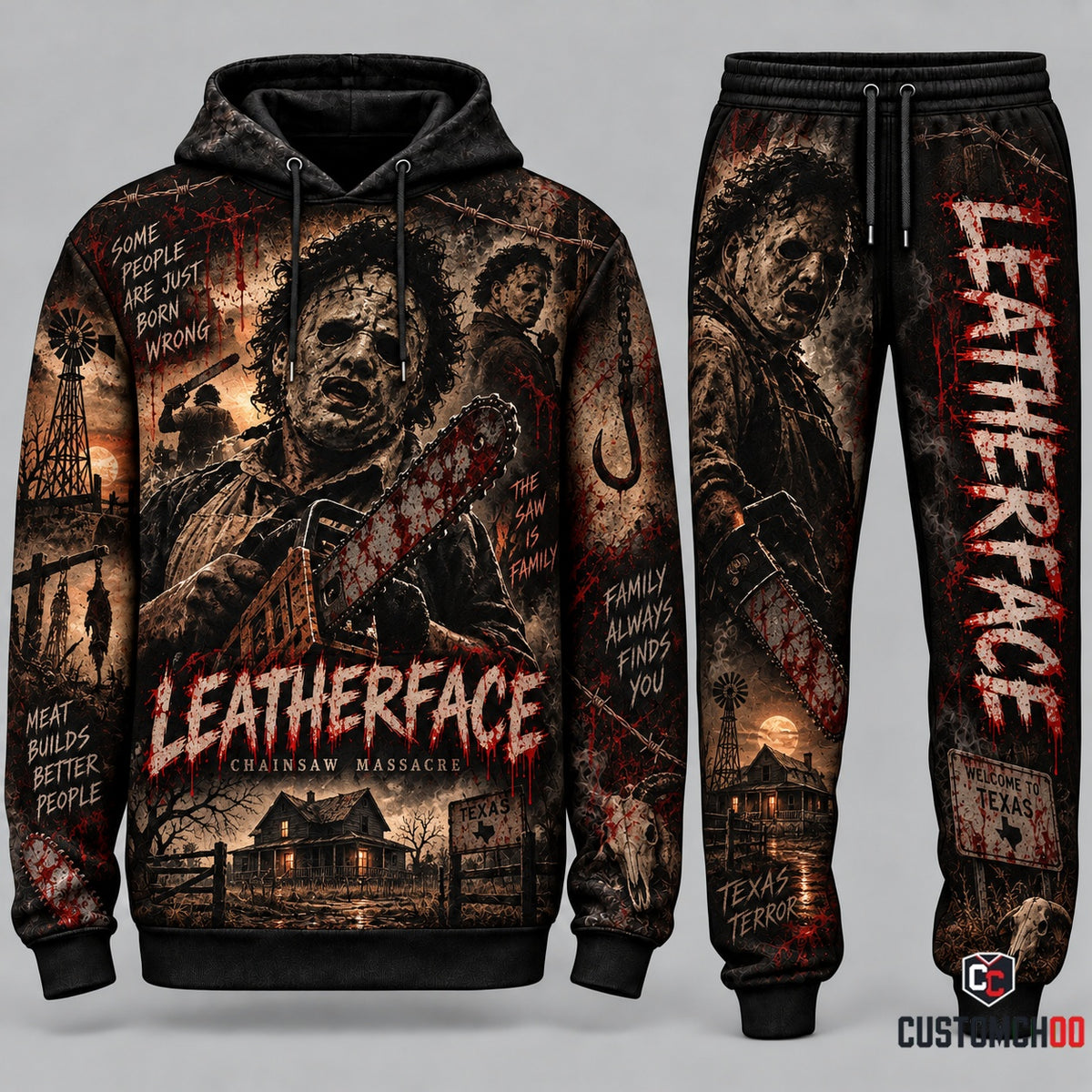 Limited Edition Scary Movie Fan Set — Hoodie & Sweatpants Horror Gift