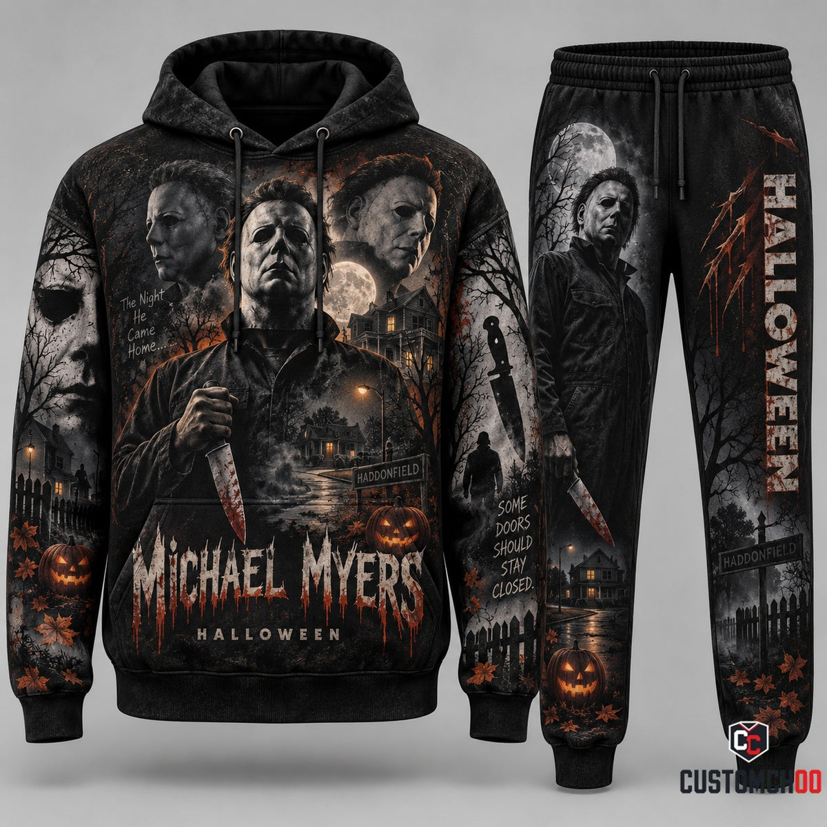 Limited Edition Scary Movie Fan Set — Hoodie & Sweatpants Horror Gift