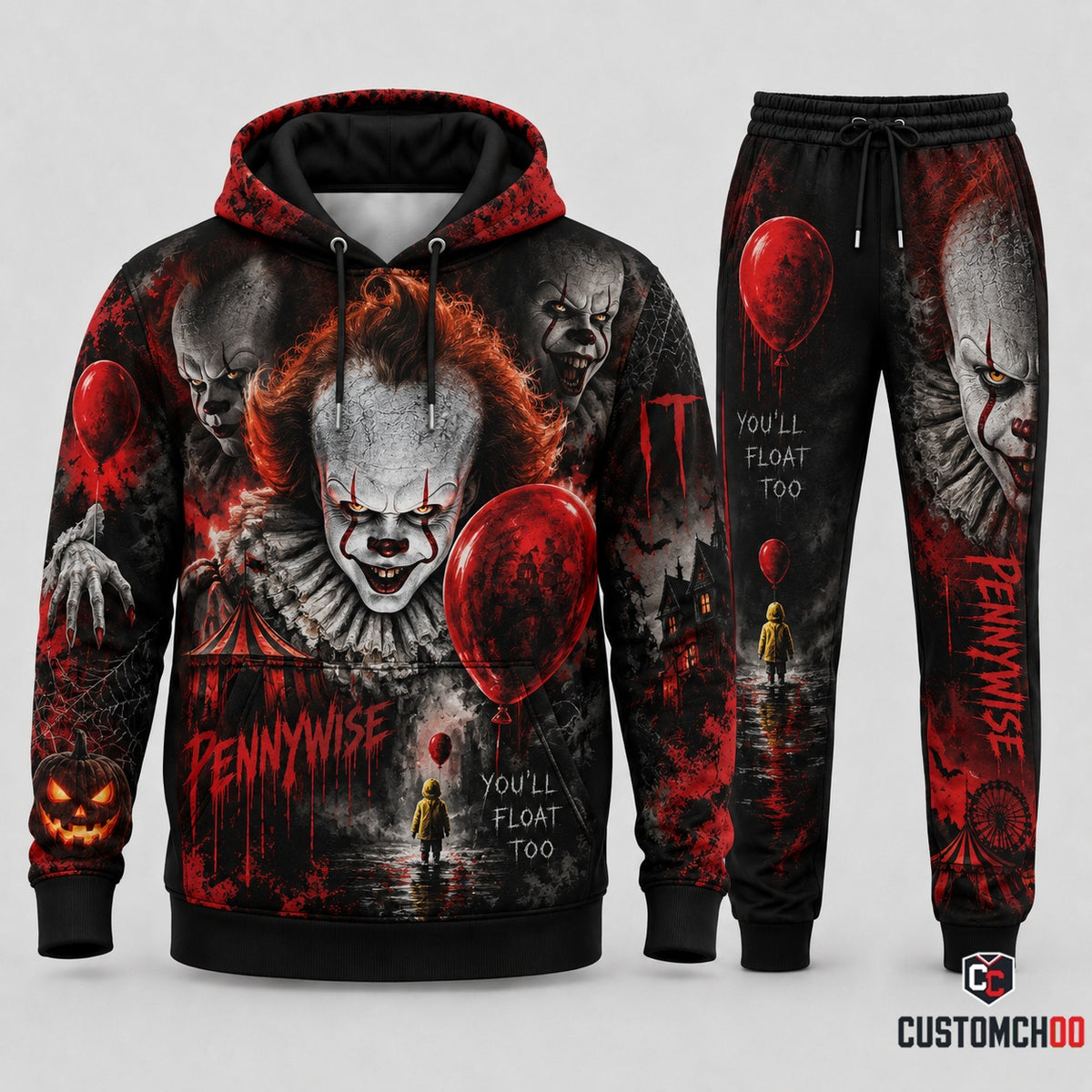 Limited Edition Scary Movie Fan Set — Hoodie & Sweatpants Horror Gift