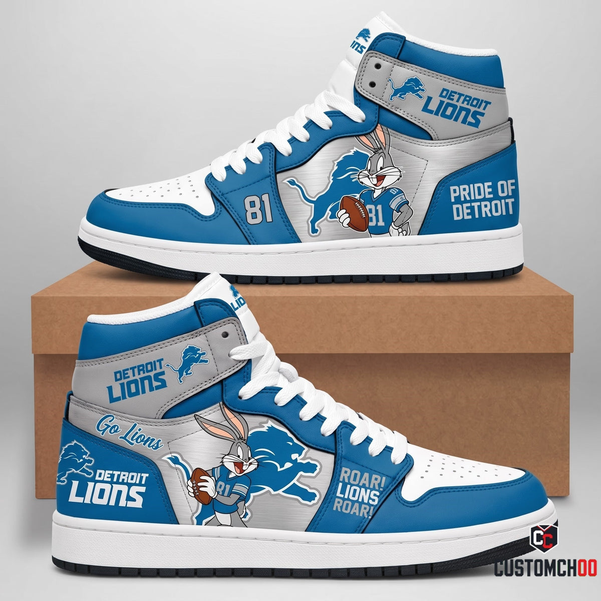 Bug Bunny NFL 32-Team Fan Sneakers | All 32 Football Teams Available