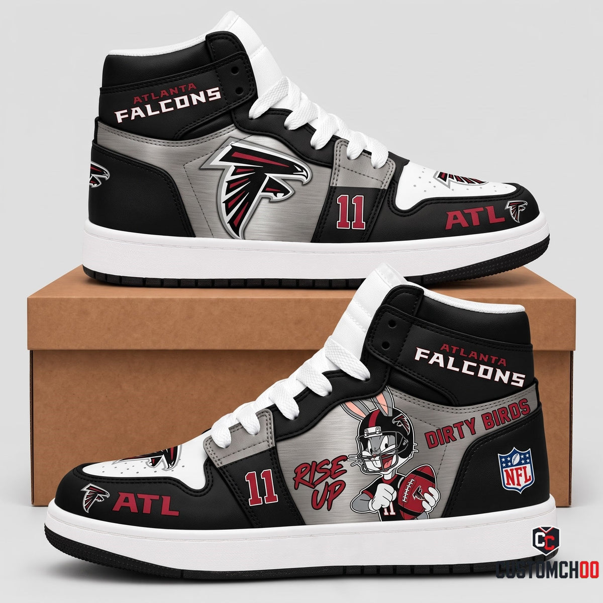 Bug Bunny NFL 32-Team Fan Sneakers | All 32 Football Teams Available