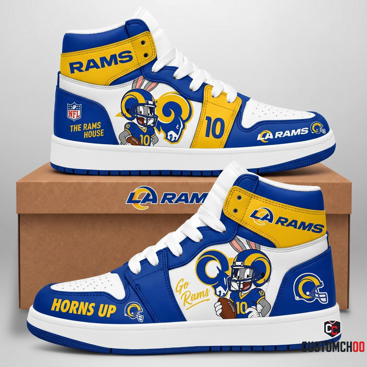 Bug Bunny NFL 32-Team Fan Sneakers | All 32 Football Teams Available