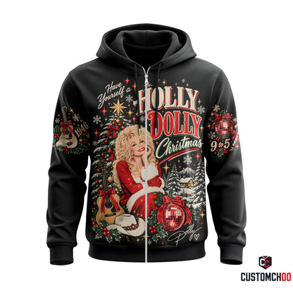 Holly Dolly Christmas Shirt — Dolly Parton Holiday Graphic Tee