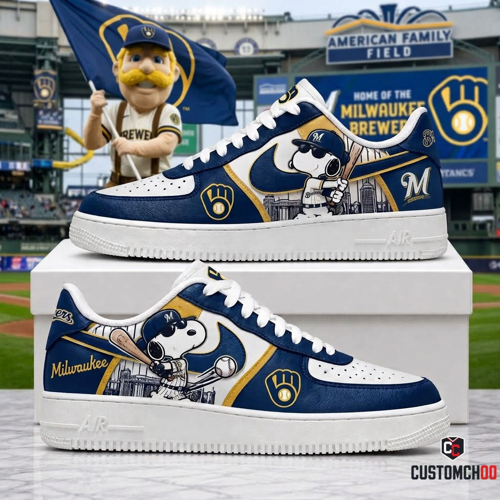 MLB Snoopy Fan Sneakers | Baseball Team Shoes Gift