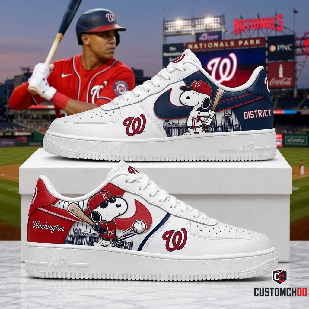 MLB Snoopy Fan Sneakers | Baseball Team Shoes Gift