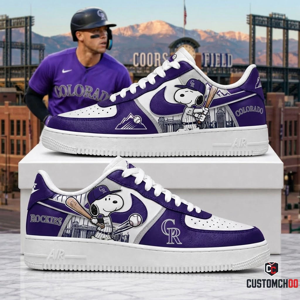 MLB Snoopy Fan Sneakers | Baseball Team Shoes Gift