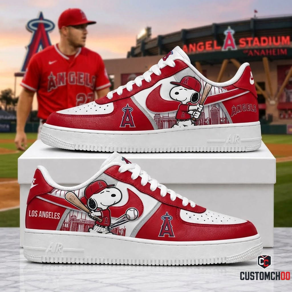 MLB Snoopy Fan Sneakers | Baseball Team Shoes Gift