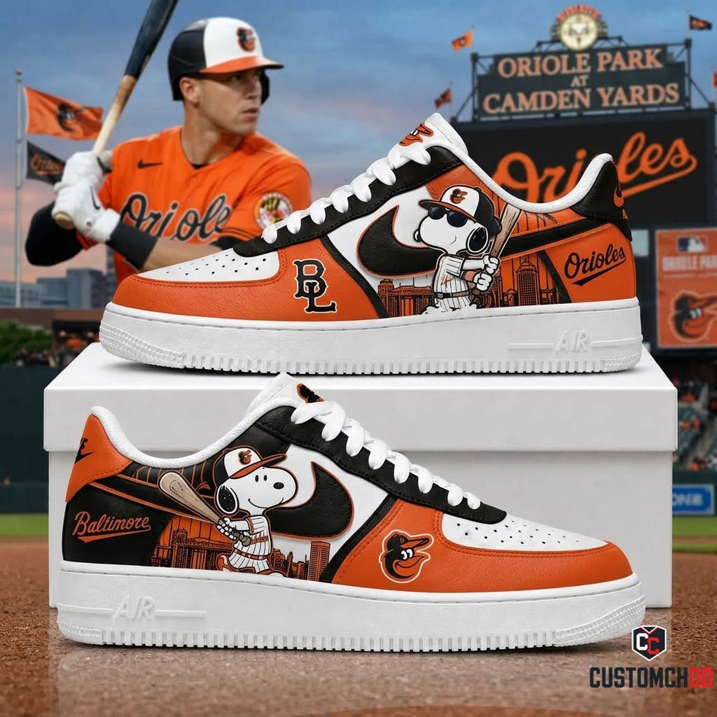 MLB Snoopy Fan Sneakers | Baseball Team Shoes Gift