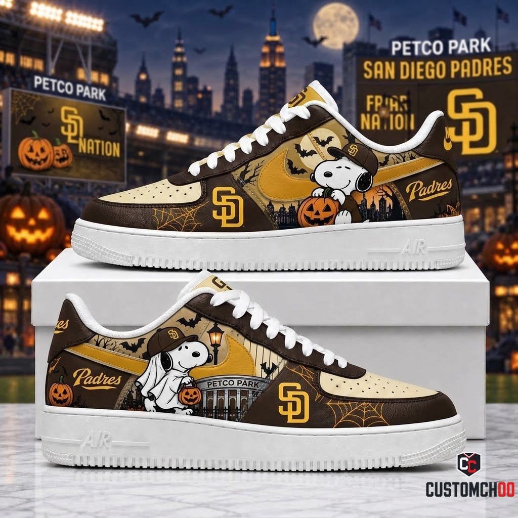 Halloween Edition - MLB Snoopy Fan Sneakers | Baseball Team Shoes Gift