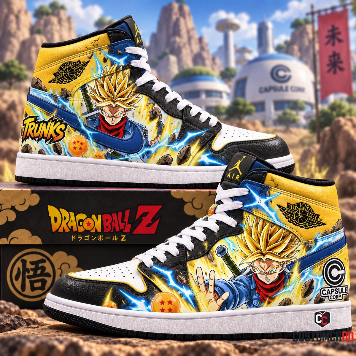 DBL Future Trunks Fan Shoes — Anime High Sneaker Gift
